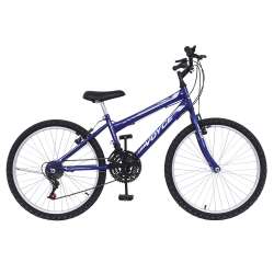 Bicicleta Aro 24 Traid Masculina 18V Azul Voyce 